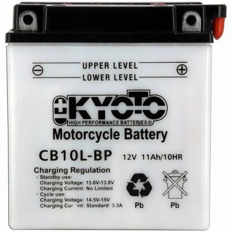 Batteria auto KYOTO Moto YB10L BP EN PIOMBO 12V 11Ah 165A